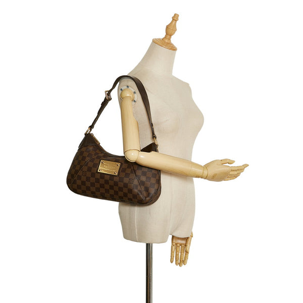 ルイ ヴィトン ダミエ テムズPM ワンショルダーバッグ ハンドバッグ N48180 ブラウン PVC レザー レディース LOUIS VUITTON 【中古】