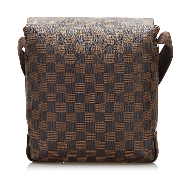ルイ ヴィトン ダミエ ブルックリンPM 斜め掛け ショルダーバッグ N51210 エベヌ  ブラウン PVC レザー レディース LOUIS VUITTON 【中古】