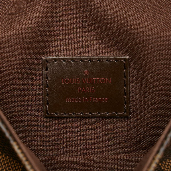 ルイ ヴィトン ダミエ ブルックリンPM 斜め掛け ショルダーバッグ N51210 エベヌ  ブラウン PVC レザー レディース LOUIS VUITTON 【中古】