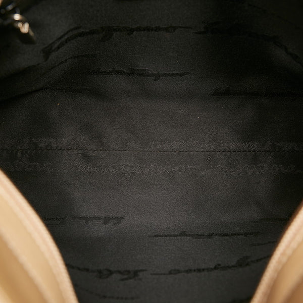 サルヴァトーレフェラガモ ワンショルダーバッグ AB-21-0274 ベージュ レザー レディース Salvatore Ferragamo 【中古】