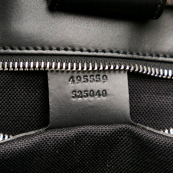 グッチ GGスプリーム トートバッグ ショルダーバッグ 2WAY 495559 ブラック PVC レザー レディース GUCCI 【中古】