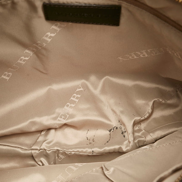 バーバリー スタッズ ワンショルダーバッグ 2WAY ブラック レザー レディース BURBERRY 【中古】