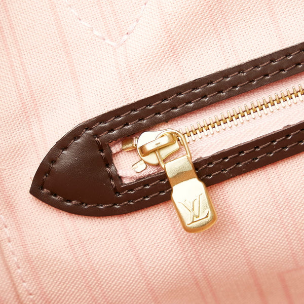 ルイ ヴィトン モノグラム ネヴァーフルMM ローズバレリーヌ トートバッグ N41603 ブラウン PVC レザー レディース LOUIS VUITTON 【中古】
