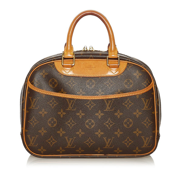 ルイ ヴィトン モノグラム トゥルーヴィル ハンドバッグ M42228 ブラウン PVC レザー レディース LOUIS VUITTON 【中古】