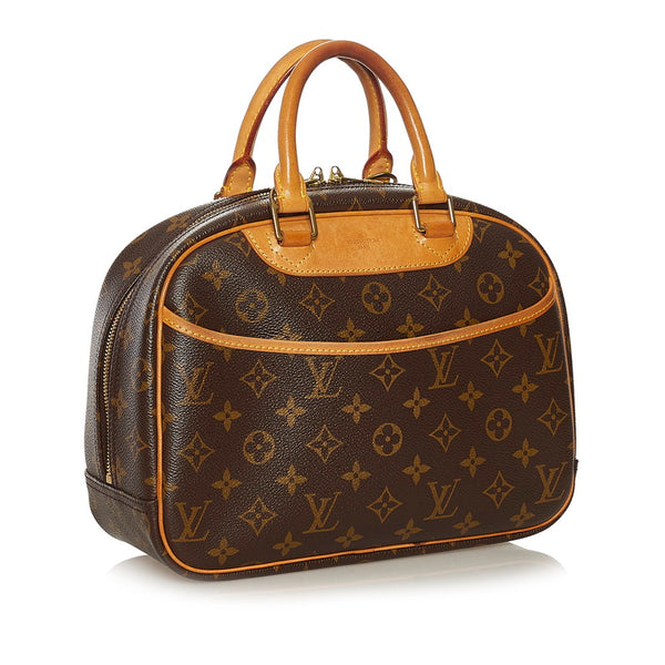 ルイ ヴィトン モノグラム トゥルーヴィル ハンドバッグ M42228 ブラウン PVC レザー レディース LOUIS VUITTON 【中古】