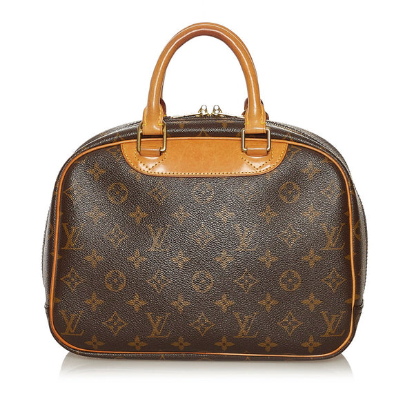 ルイ ヴィトン モノグラム トゥルーヴィル ハンドバッグ M42228 ブラウン PVC レザー レディース LOUIS VUITTON 【中古】