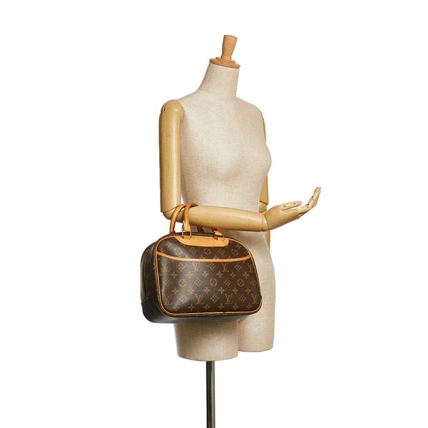 ルイ ヴィトン モノグラム トゥルーヴィル ハンドバッグ M42228 ブラウン PVC レザー レディース LOUIS VUITTON 【中古】
