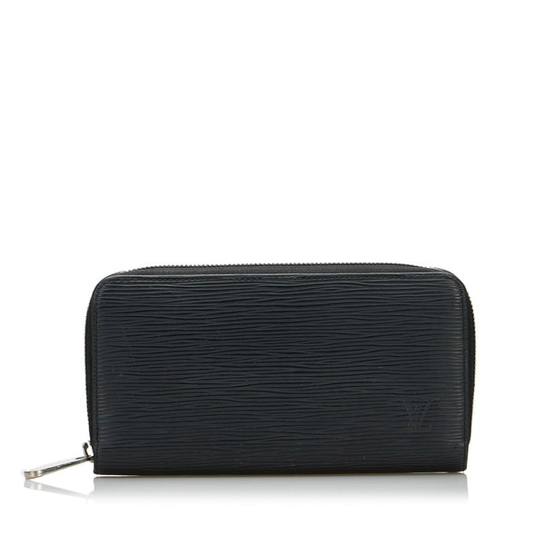 ルイ ヴィトン エピ ジッピーウォレット ラウンドファスナー 長財布 M61857 ノワール ブラック レザー レディース LOUIS VUITTON 【中古】