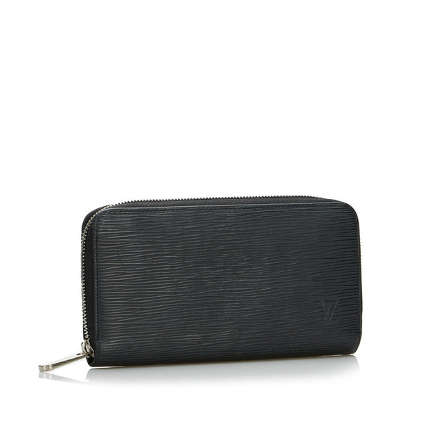 ルイ ヴィトン エピ ジッピーウォレット ラウンドファスナー 長財布 M61857 ノワール ブラック レザー レディース LOUIS VUITTON 【中古】