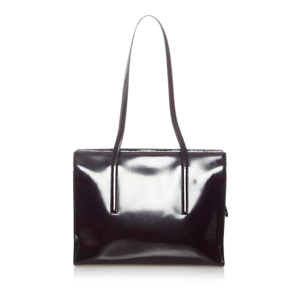 プラダ ショルダーバッグ トートバッグ ブラウン レザー レディース PRADA 【中古】