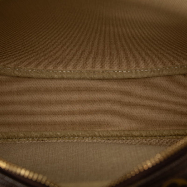 ルイ ヴィトン モノグラム  リポーターPM 斜め掛け ショルダーバッグ  M45254 ブラウン PVC レザー レディース LOUIS VUITTON 【中古】