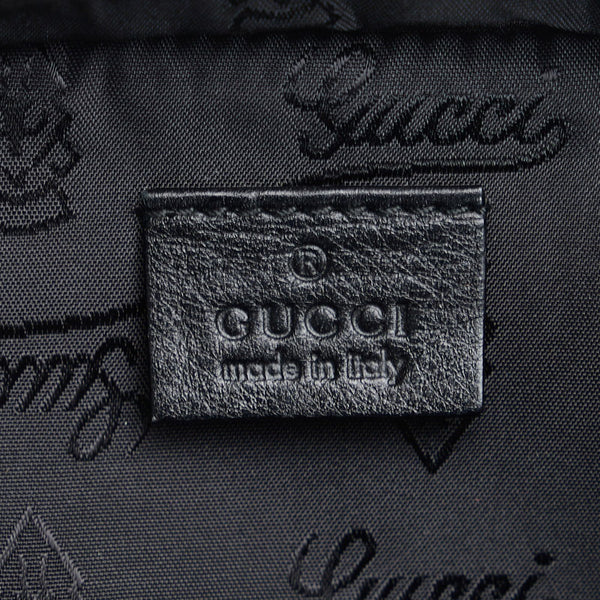 グッチ ウエストバッグ ボディバッグ 201846 ブラック レザー レディース GUCCI 【中古】