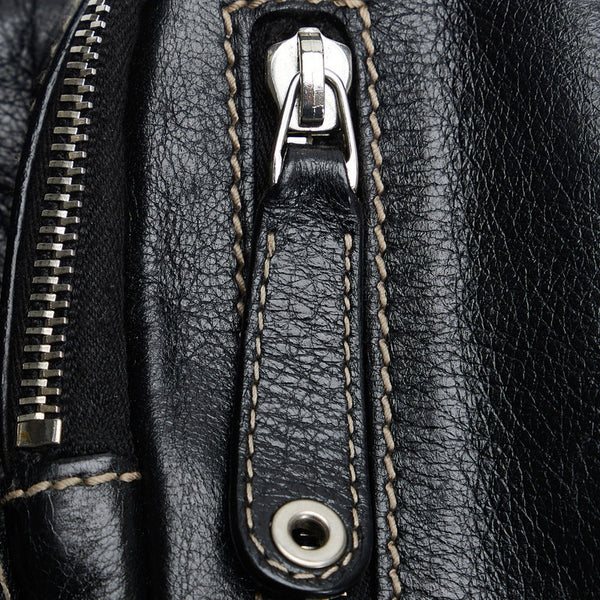 グッチ ウエストバッグ ボディバッグ 201846 ブラック レザー レディース GUCCI 【中古】