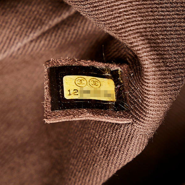 シャネル ココマーク チェーン ショルダーバッグ トートバッグ ブラウン ブロンズ シルバー金具 レザー レディース CHANEL 【中古】