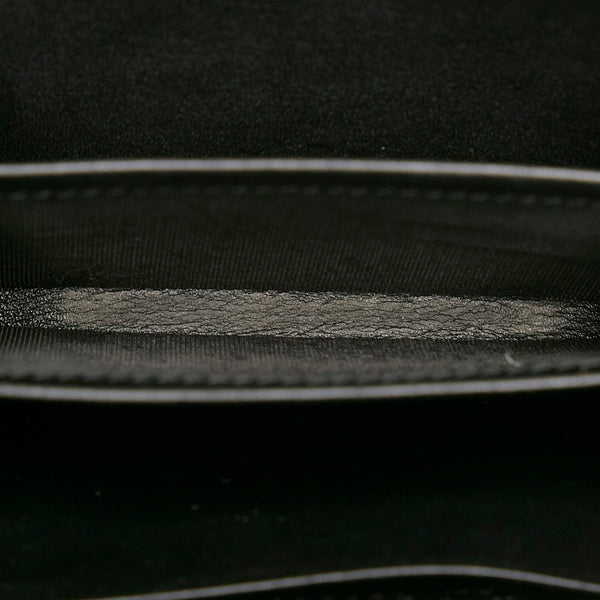 バレンシアガ ロゴパンチング ラウンドジップ コインケース 458607 ブラック レザー メンズ BALENCIAGA 【中古】