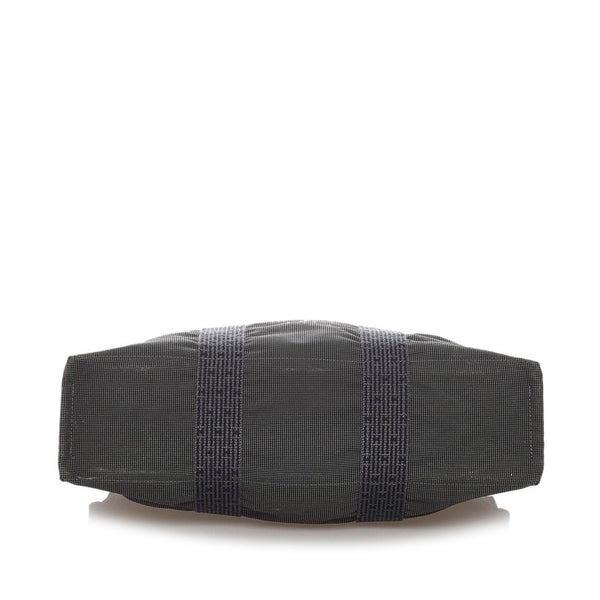 エルメス エールライン MM トートバッグ グレー キャンバス メンズ HERMES 【中古】