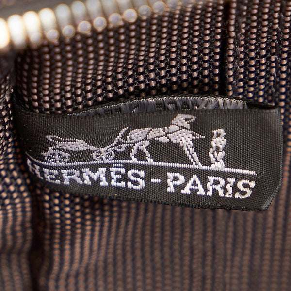 エルメス エールライン MM トートバッグ グレー キャンバス メンズ HERMES 【中古】