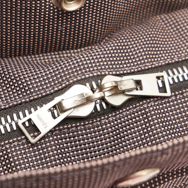 エルメス エールライン MM トートバッグ グレー キャンバス メンズ HERMES 【中古】