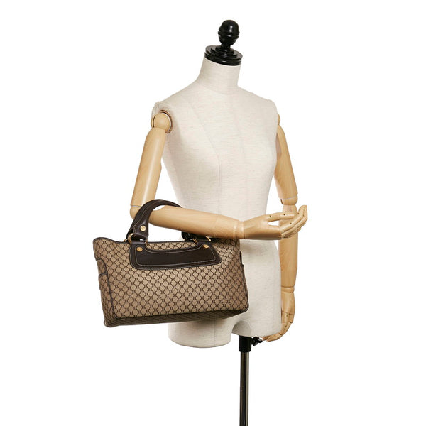 セリーヌ ブギーバッグ ベージュ キャンバス レザー ハンドバッグ レディース CELINE 【中古】