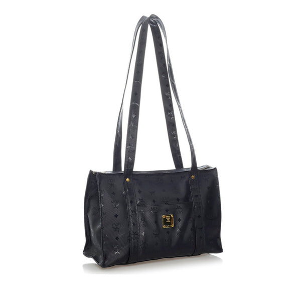 エム シー エム ヴィセトス トートバッグ ブラック ナイロン レディース MCM 【中古】