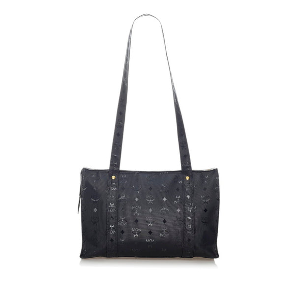 エム シー エム ヴィセトス トートバッグ ブラック ナイロン レディース MCM 【中古】