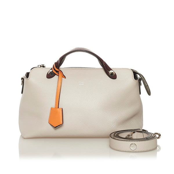 フェンディ バイザウェイ ハンドバッグ ショルダーバッグ 2WAY 8BL124 5QJ ベージュ パープル レザー レディース FENDI 【中古】