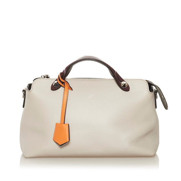 フェンディ バイザウェイ ハンドバッグ ショルダーバッグ 2WAY 8BL124 5QJ ベージュ パープル レザー レディース FENDI 【中古】