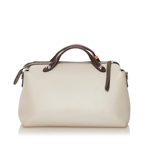 フェンディ バイザウェイ ハンドバッグ ショルダーバッグ 2WAY 8BL124 5QJ ベージュ パープル レザー レディース FENDI 【中古】