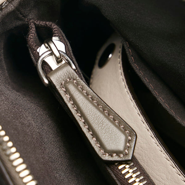 フェンディ バイザウェイ ハンドバッグ ショルダーバッグ 2WAY 8BL124 5QJ ベージュ パープル レザー レディース FENDI 【中古】