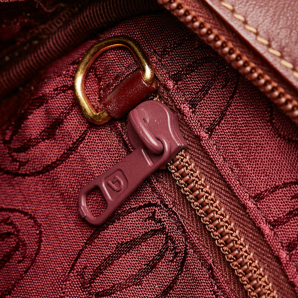 カルティエ マスト 肩掛け ショルダーバッグ ワインレッド レザー レディース CARTIER 【中古】