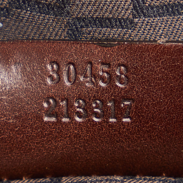 グッチ ハンドバッグ ミニボストン ブラウン キャンバス レザー レディース GUCCI 【中古】