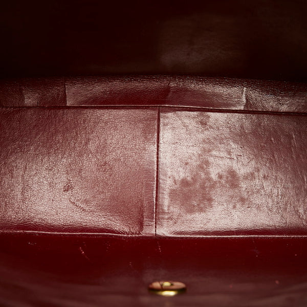 シャネル デカマトラッセ ココマーク チェーン ショルダーバッグ ブラック ラムスキン レディース CHANEL 【中古】