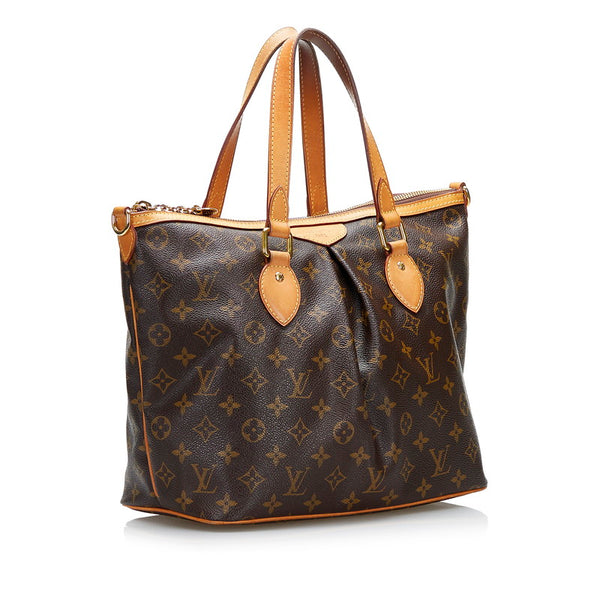ルイ ヴィトン モノグラム パレルモPM ハンドバッグ ショルダーバッグ 2WAY M40145 ブラウン PVC レザー レディース LOUIS VUITTON 【中古】