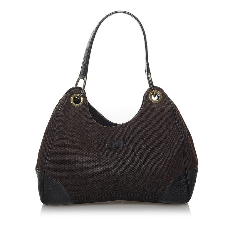 グッチ ＧGキャンバス ワンショルダーバッグ 257265 ブラウン キャンバス レザー レディース GUCCI 【中古】