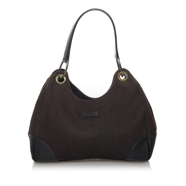 グッチ ＧGキャンバス ワンショルダーバッグ 257265 ブラウン キャンバス レザー レディース GUCCI 【中古】