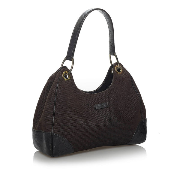 グッチ ＧGキャンバス ワンショルダーバッグ 257265 ブラウン キャンバス レザー レディース GUCCI 【中古】