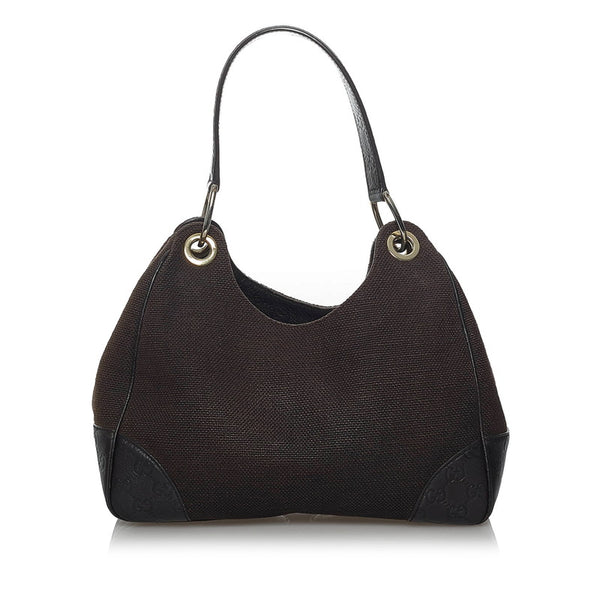 グッチ ＧGキャンバス ワンショルダーバッグ 257265 ブラウン キャンバス レザー レディース GUCCI 【中古】