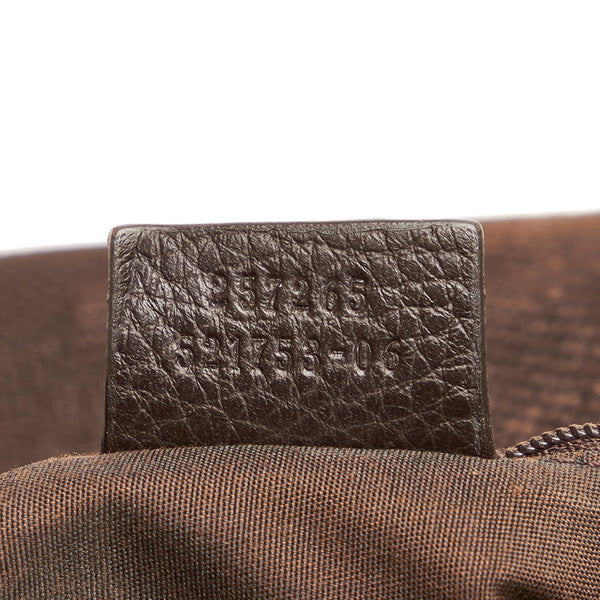 グッチ ＧGキャンバス ワンショルダーバッグ 257265 ブラウン キャンバス レザー レディース GUCCI 【中古】