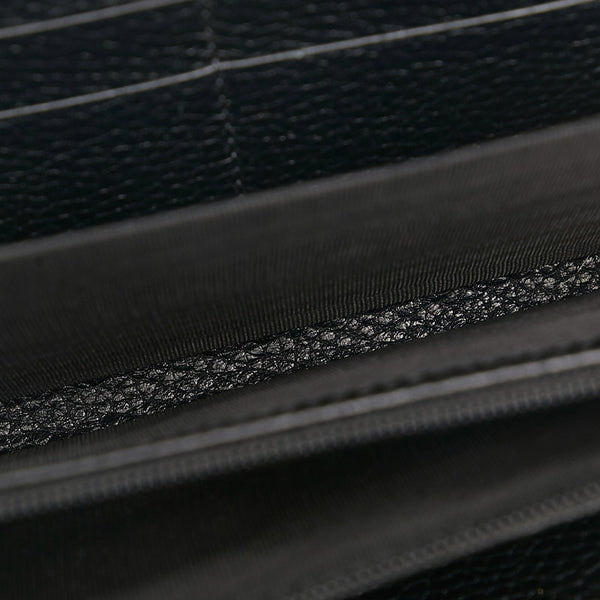 グッチ メタルGG ドリアン ラウンドファスナー 長財布 473928 ブラック レザー メンズ GUCCI 【中古】