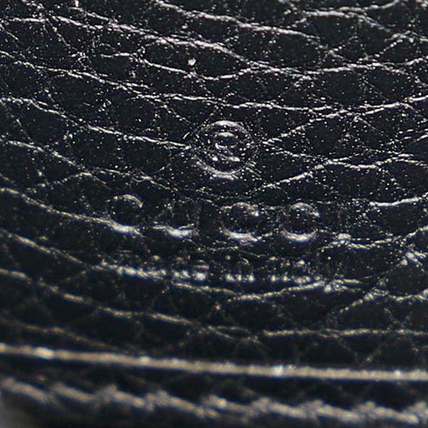 グッチ メタルGG ドリアン ラウンドファスナー 長財布 473928 ブラック レザー メンズ GUCCI 【中古】