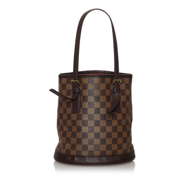 ルイ ヴィトン ダミエ マレ N42240 エベヌ PVC レザー ハンドバッグ レディース LOUIS VUITTON 【中古】