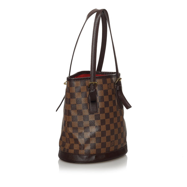 ルイ ヴィトン ダミエ マレ N42240 エベヌ PVC レザー ハンドバッグ レディース LOUIS VUITTON 【中古】
