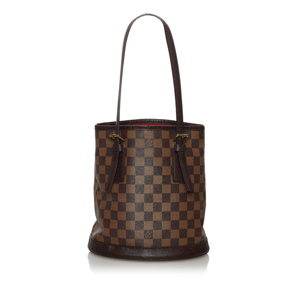 ルイ ヴィトン ダミエ マレ N42240 エベヌ PVC レザー ハンドバッグ レディース LOUIS VUITTON 【中古】