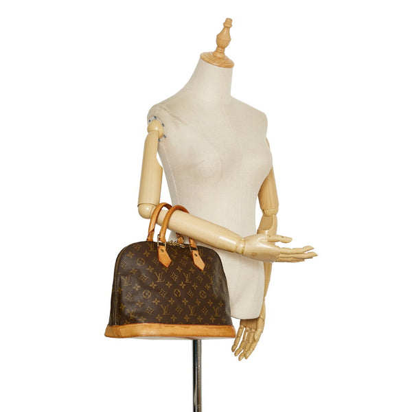ルイ ヴィトン モノグラム アルマPM ハンドバッグ M51130 ブラウン PVC レザー レディース LOUIS VUITTON 【中古】