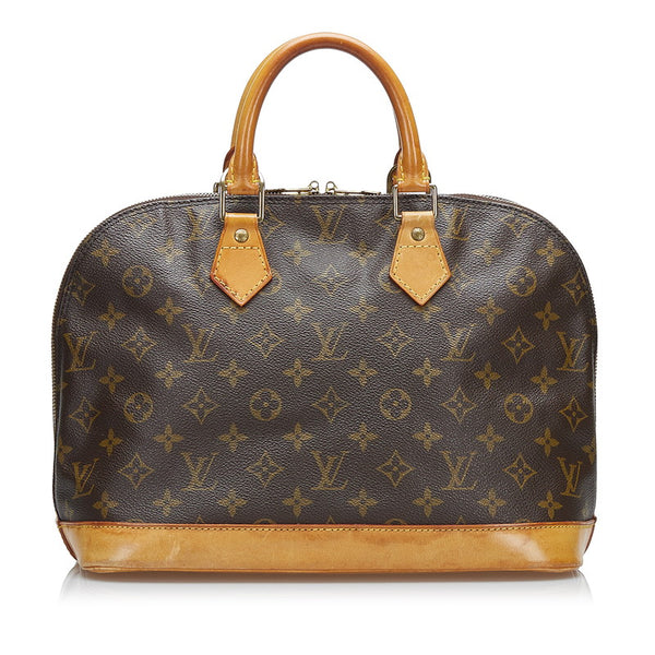 ルイ ヴィトン モノグラム アルマPM ハンドバッグ M51130 ブラウン PVC レザー レディース LOUIS VUITTON 【中古】