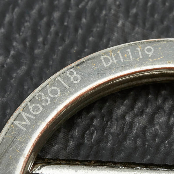ルイ ヴィトン モノグラム エクリプス ポルトクレ タブ モノグラム ID キーホルダー キーリング バッグチャーム M63618 メタルブラック シルバー メタル レディース LOUIS VUITTON 【中古】
