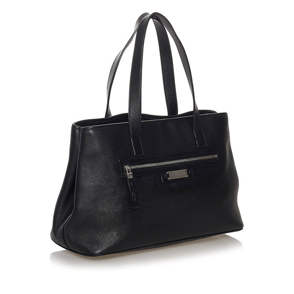 サルヴァトーレフェラガモ ガンチーニ ロゴ ハンドバッグ ブラック レザー レディース Salvatore Ferragamo 【中古】