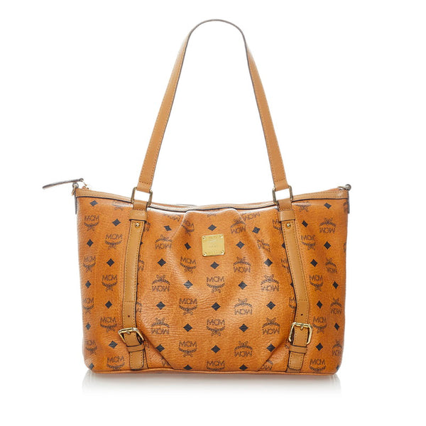 エム シー エム ヴィセトス ハンドバッグ ショルダーバッグ 2WAY ブラウン PVC レザー レディース MCM 【中古】