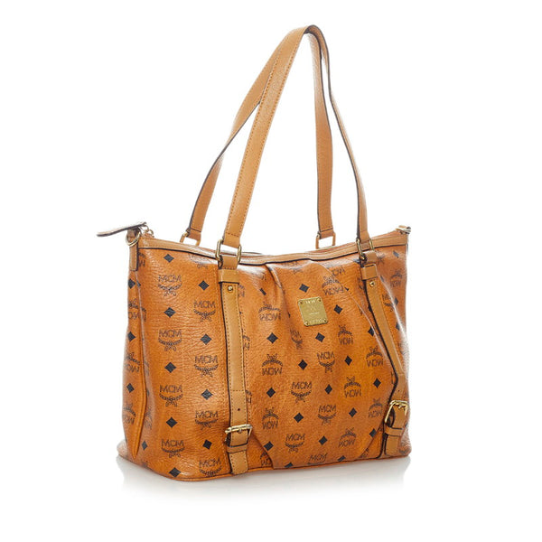 エム シー エム ヴィセトス ハンドバッグ ショルダーバッグ 2WAY ブラウン PVC レザー レディース MCM 【中古】