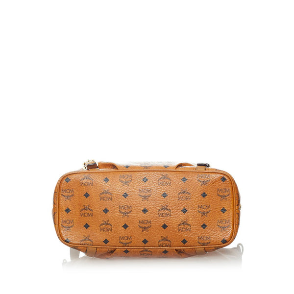 エム シー エム ヴィセトス ハンドバッグ ショルダーバッグ 2WAY ブラウン PVC レザー レディース MCM 【中古】